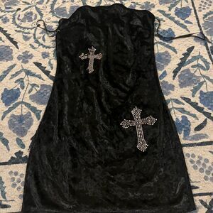 Sugar Thrillz xs black mini dress